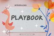 Playbook | Playful Sans Serif Font, a Sans Serif Font by Bayuktx (Thumbnail 1 of 4)