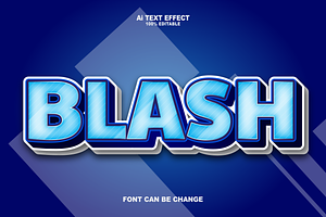 Blash Editabele Text Effects Style.