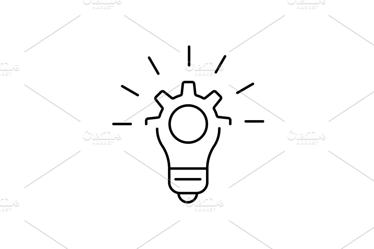 Innovation line icon. Simple element, an Outline Icon by Saggitarius