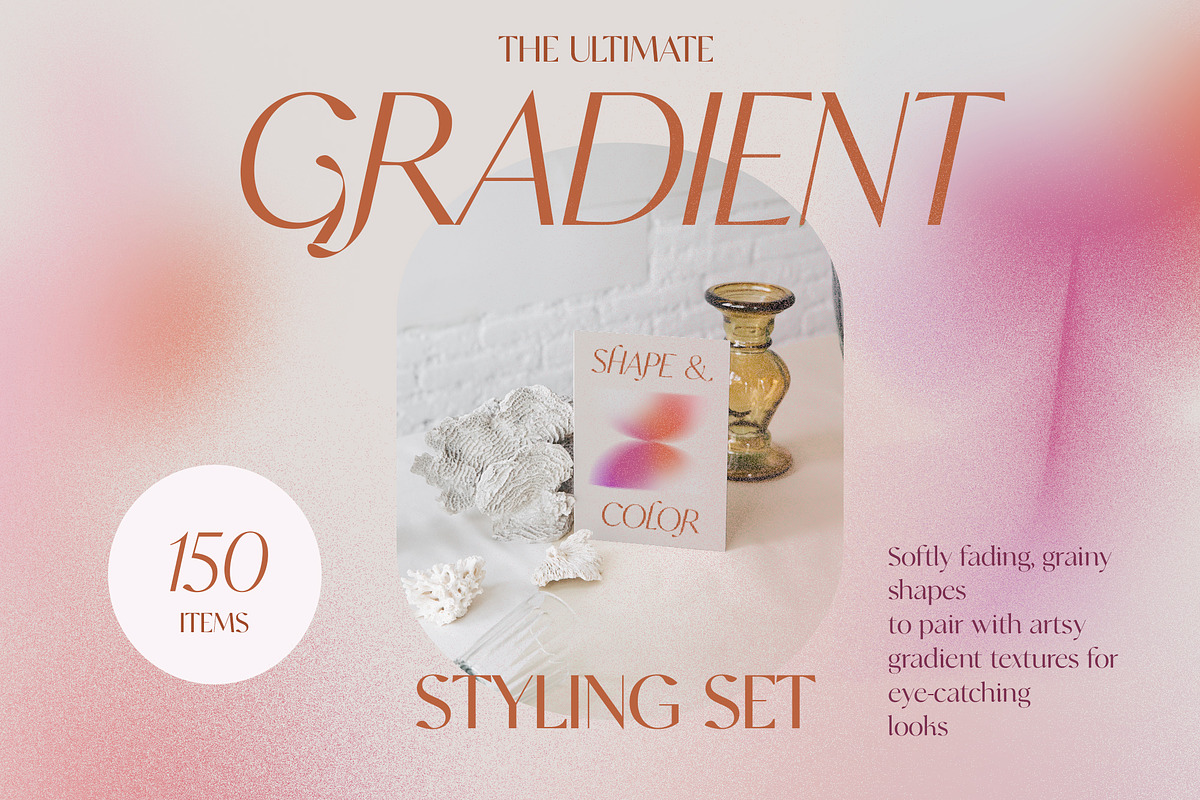 Retro Gradient Abstract Bundle, a Texture Illustration by Laras Wonderland (Photo 3 of 24)