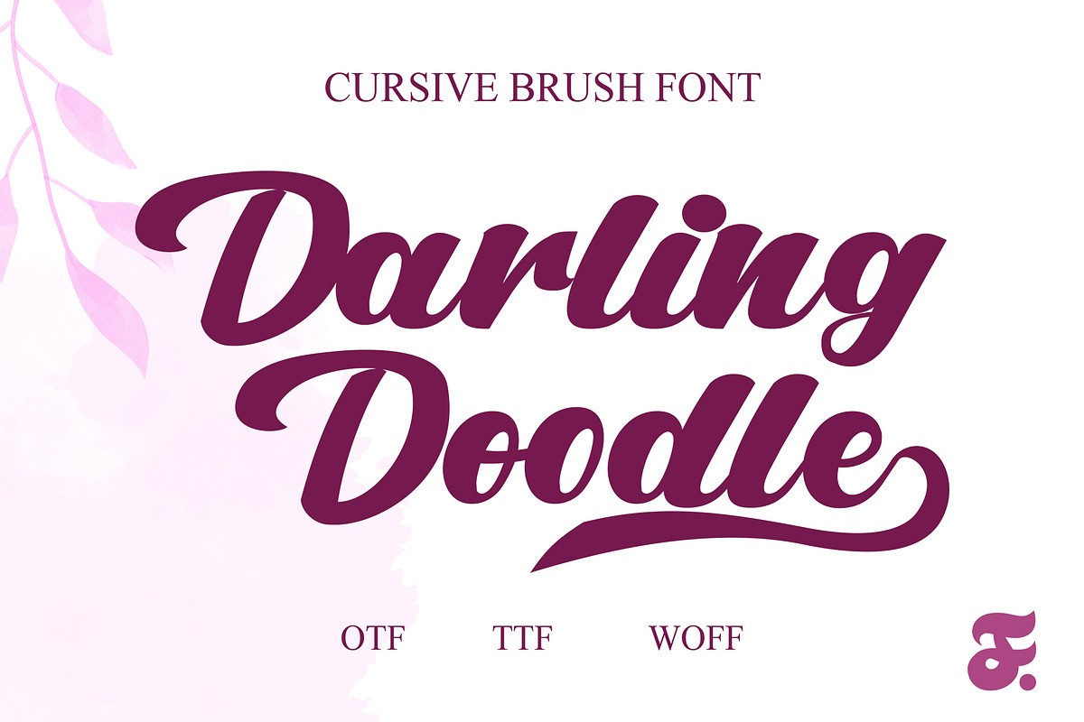 Darling Doodle Script Font, a Script Font by Anomali Creatype (Photo 2 of 20)