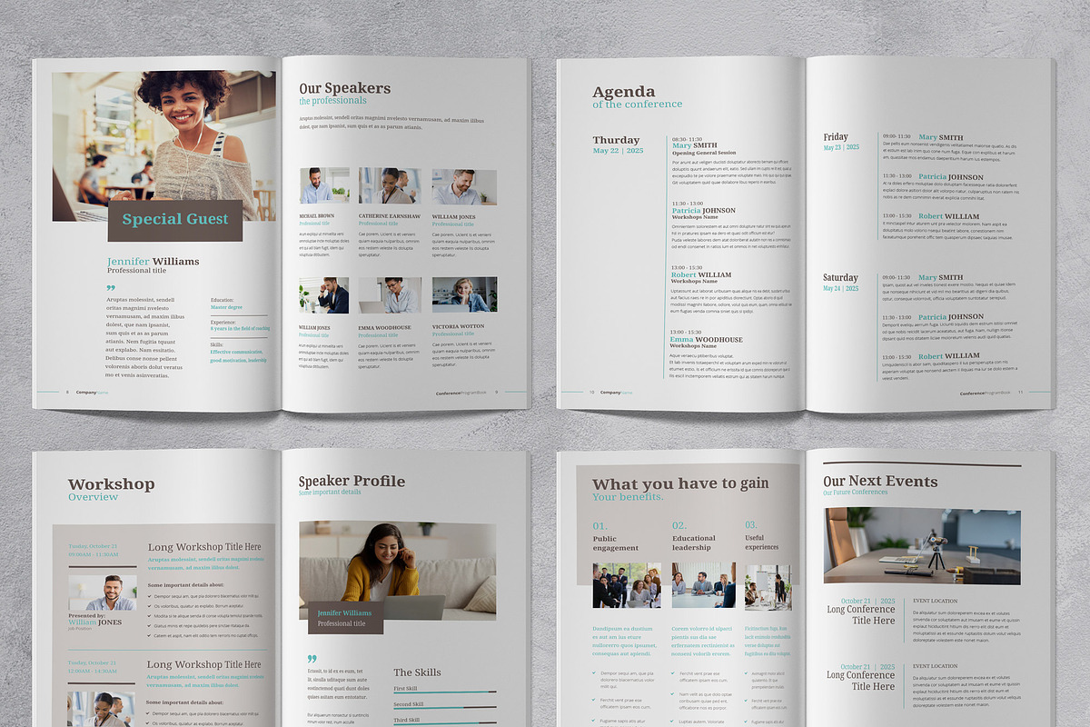Conference Agenda, a Brochure Template by Sabin (Photo 4 of 7)