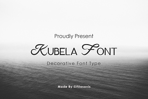 Kubela Decorative Font Type