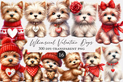 Whimsical Valentine Dogs Clipart, an Illustration by Designworld (Thumbnail 1 of 4)