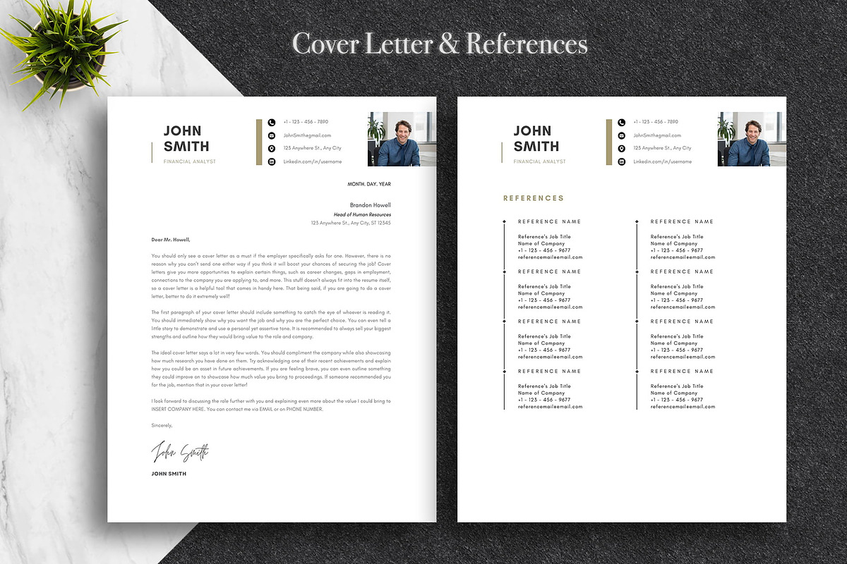 Professional CV Template | Canva, a Resume Template by Lux Resume (Photo 4 of 9)