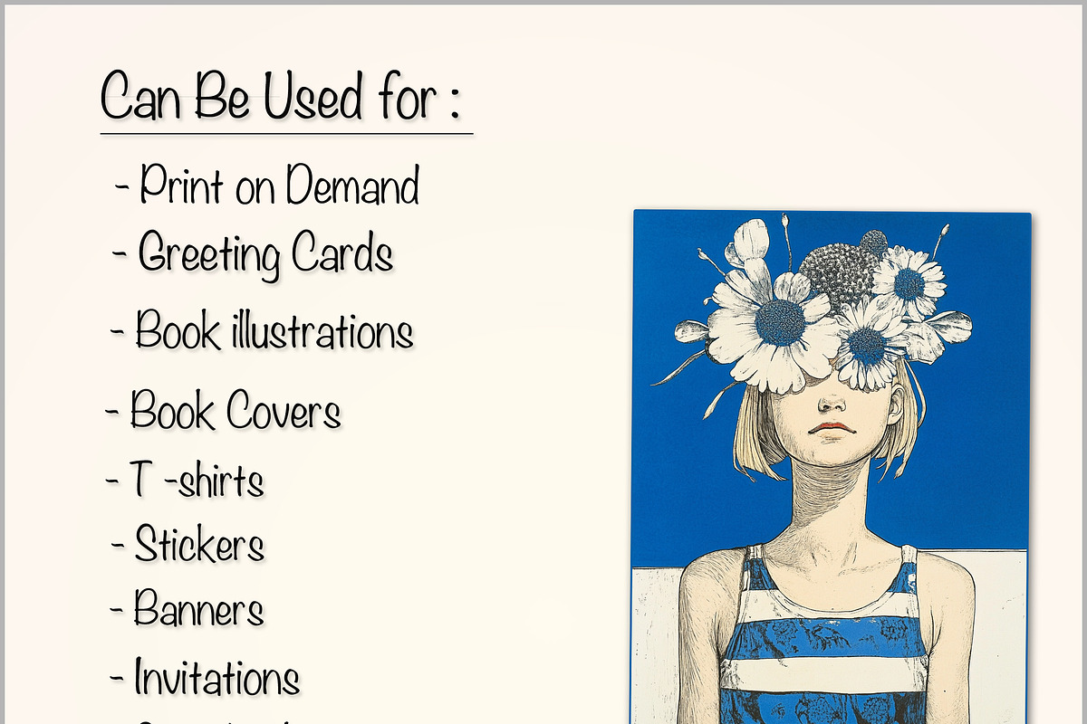 Blue Summer 40 Digital Papers Bundle, a Person Illustration by Fusion Dream (Photo 8 of 8)