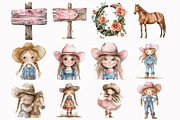 Pink Cowgirl Clipart, an Illustration by Design Market (Thumbnail 3 of 5)