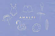 Dolce Vita Amalfi Summer Icons, an Object Illustration by Laras Wonderland (Thumbnail 8 of 8)