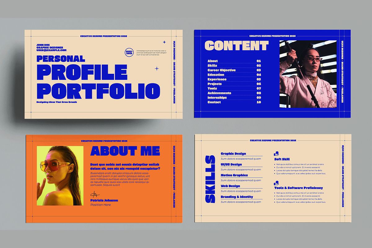 Resume Presentaion Template, a Presentation Template by MightyDesign (Photo 2 of 8)