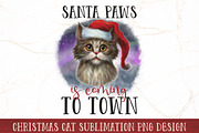 Christmas Cat Sublimation Bundle, an Animal Illustration by RossiGalleria (Thumbnail 4 of 11)