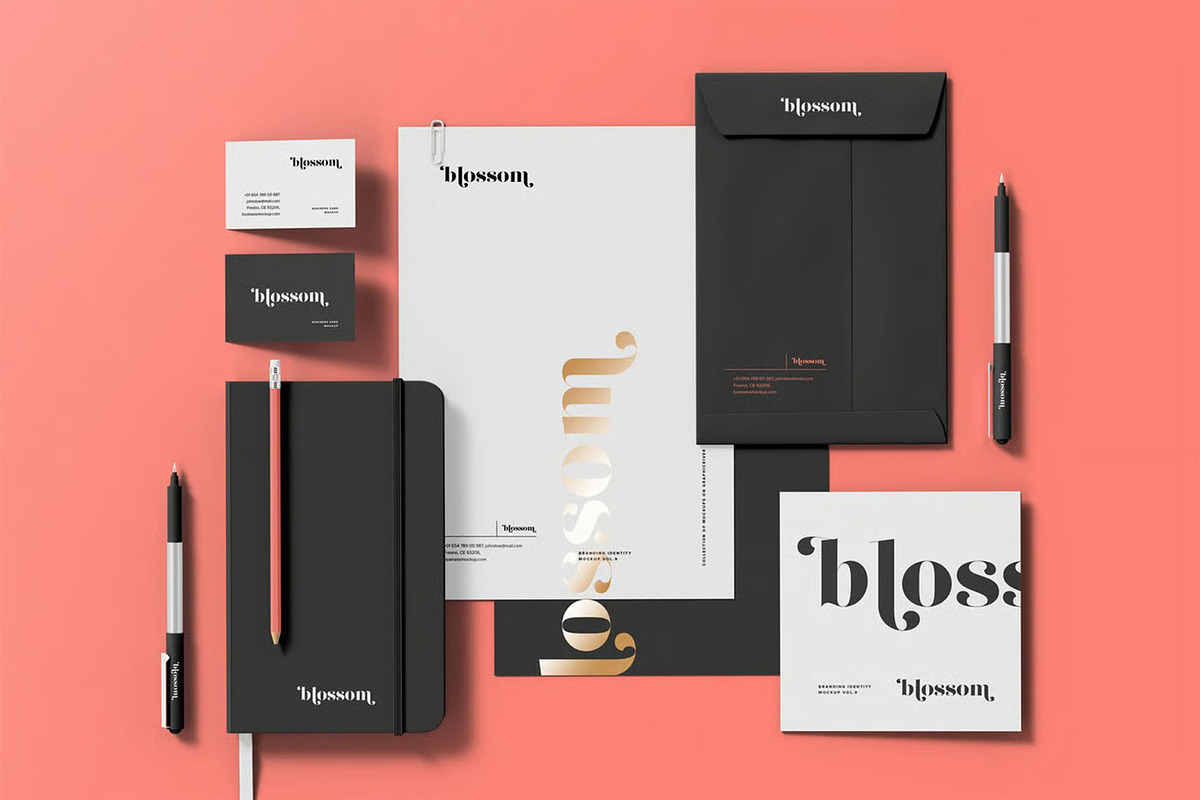 Stationary Branding Mock-up, a Product Mockup by zippypixelstudio (Photo 3 of 10)