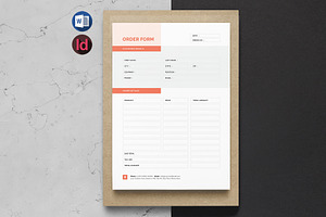 Order Form Template | Word, a Stationery Template by HiveArts
