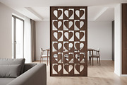 Heart Laser Cut Panels SVG, a Pattern Graphic by Guten Tag Vector (Thumbnail 3 of 7)