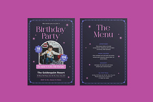 Spotless Birthday Invitation, an Invitation Template by iDoodle Studio