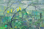 A greenish-grey city, an Illustration by TesMarteaux (Thumbnail 4 of 4)
