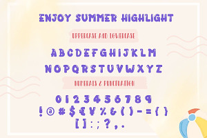 Enjoy Summer Display Font