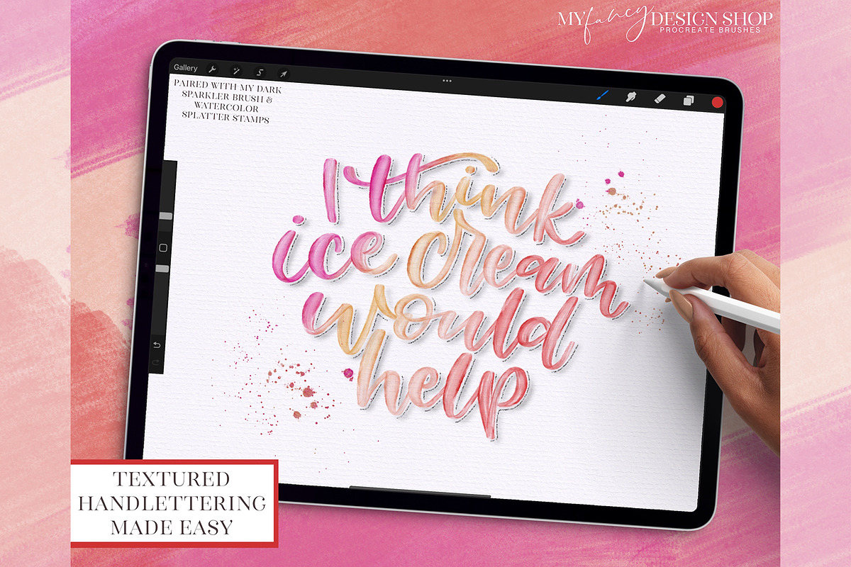 Procreate Paint Texture Brushes, a Brush Add-On by My Fancy Design Shop (Photo 8 of 10)