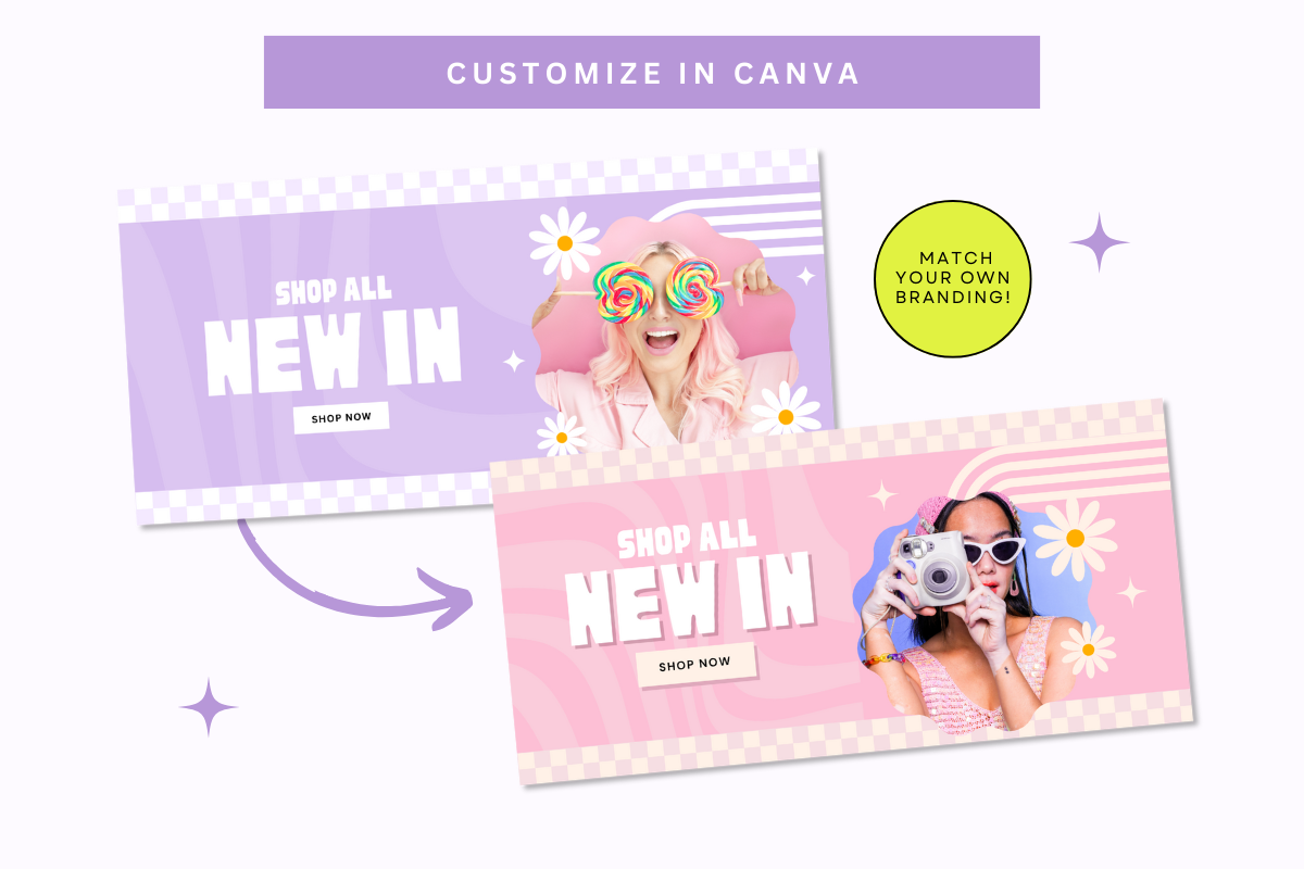 Purple Shopify Website Banners, a Shopify Template by Template Twist Shop (Photo 5 of 5)