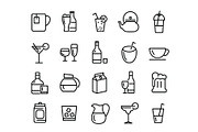 400+ outline FOOD ICONS, an Outline Icon by marusdesign (Thumbnail 21 of 24)
