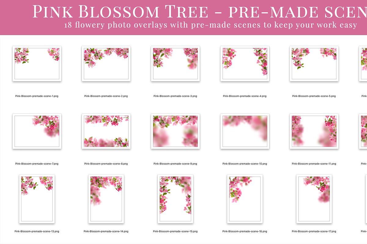 Pink Blossom Tree photo overlays, a Layer Style Add-On by BrownLeopard (Photo 5 of 8)