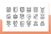 Activities Icons, an Outline Icon by Becris (Thumbnail 2 of 3)