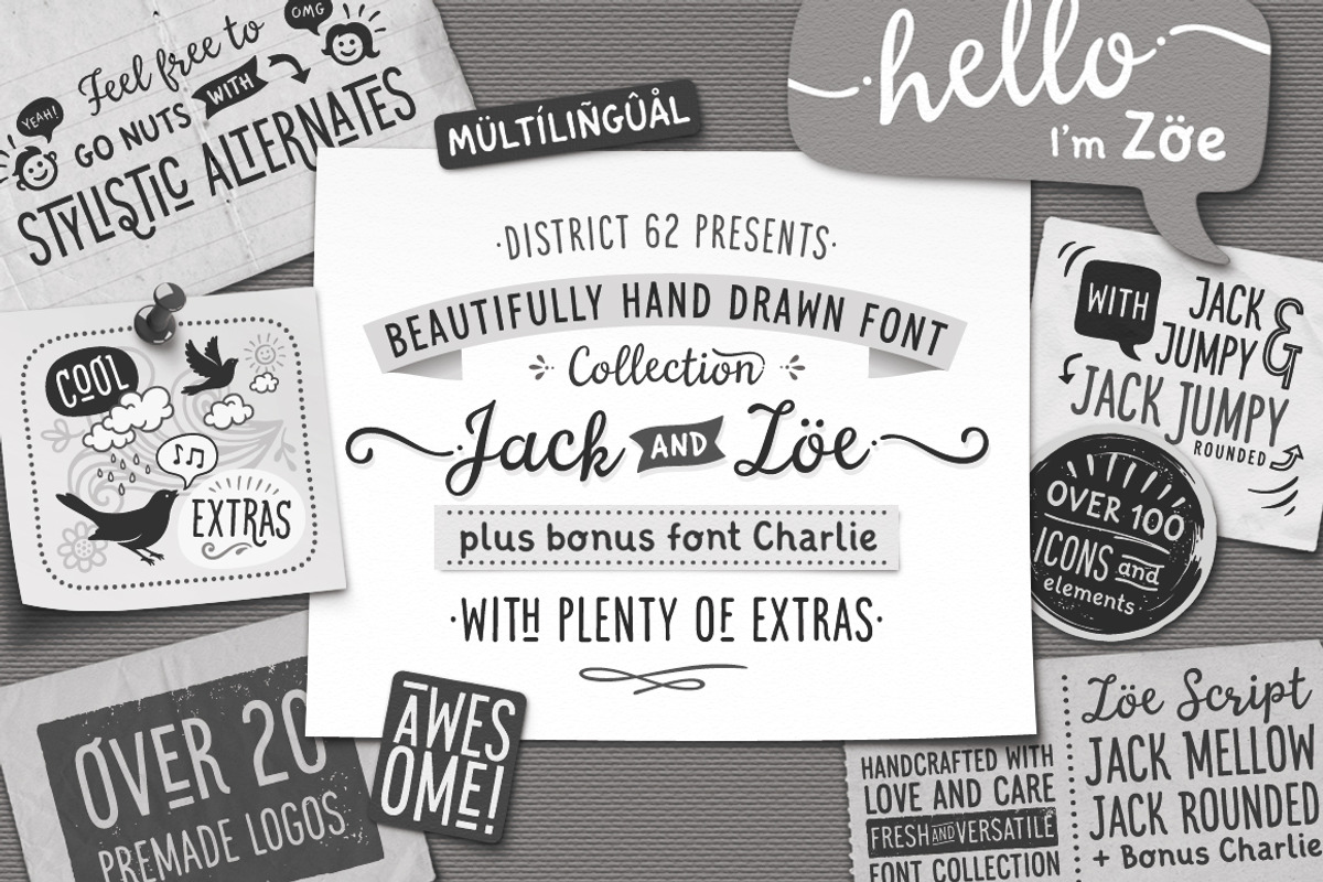 Jack and Zoe Font Collection
