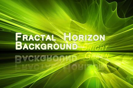 Green Fractal Horizon Background, a Background Photo by BazziBa♥