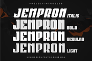 Jempron Font Bundle, a Sans Serif Font by QR Design Studio (Thumbnail 1 of 12)