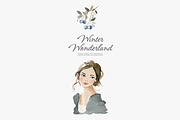 winter wonderland, watercolor winter, a Decorative Illustration by Patishop Art (Thumbnail 3 of 8)