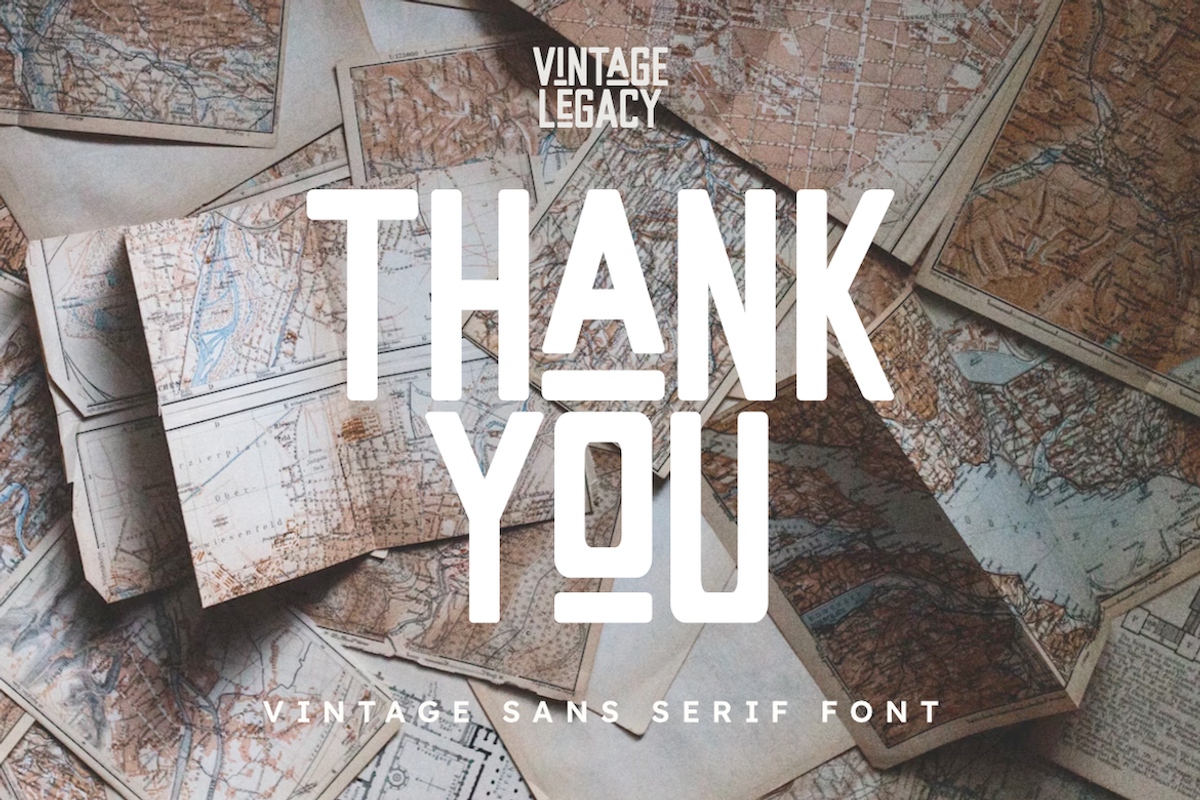 Vintage Legacy – Bold Modular Sans, a Sans Serif Font by Masyafi Studio (Photo 6 of 6)