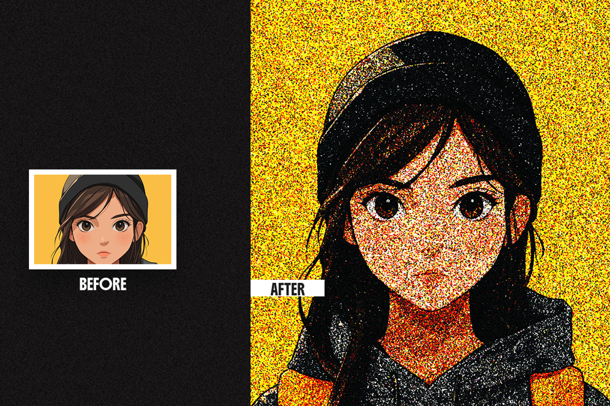 Stipple Grain Photo Effect, a Layer Style Add-On by dokudokunomi (Photo 4 of 8)
