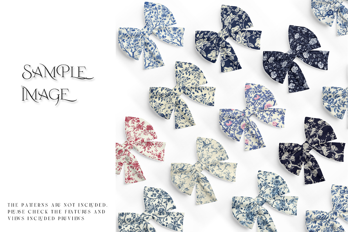Textile Bows Mockups, a Household Mockup by mock-ups (Photo 4 of 15)