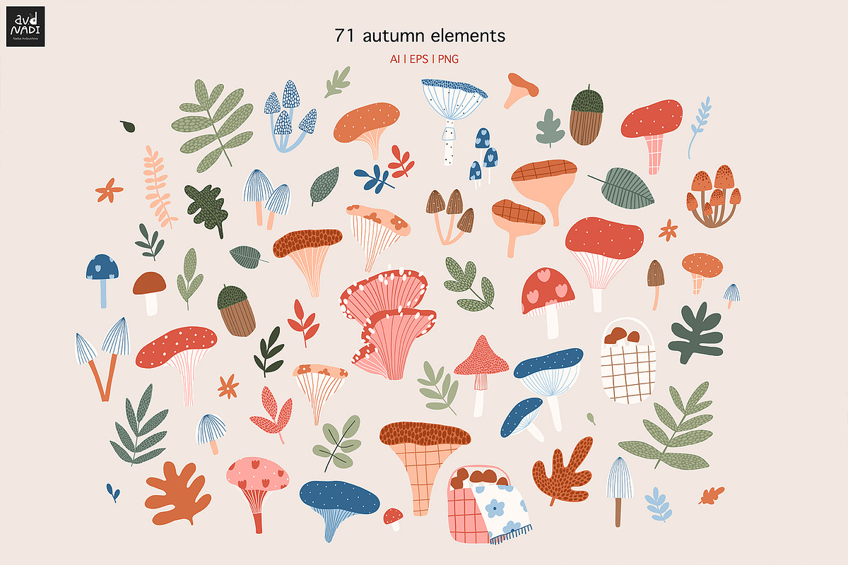 Autumn Foxes - Fall Forest clipart, an Animal Illustration by avdnadi (Photo 4 of 11)