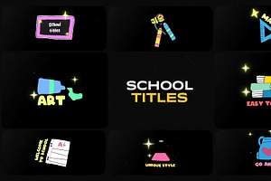 School Titles for DaVinci Resolve, a Templates & Theme by FlashFXbox