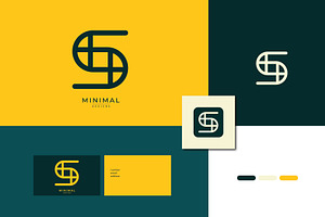 Monogram icon logo S, a Branding & Logo Template by idesign_4u