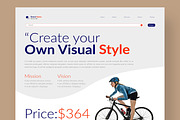Ecommerce Landing Page Layout, a Landing Page Template by CreativeShaper (Thumbnail 2 of 6)