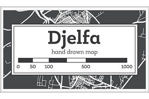 Djelfa Algeria City Map