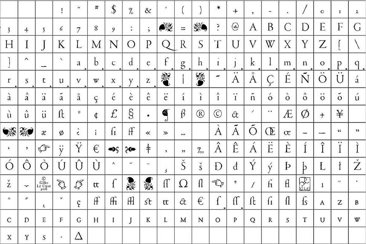 1592 GLC Garamond Set preview 5