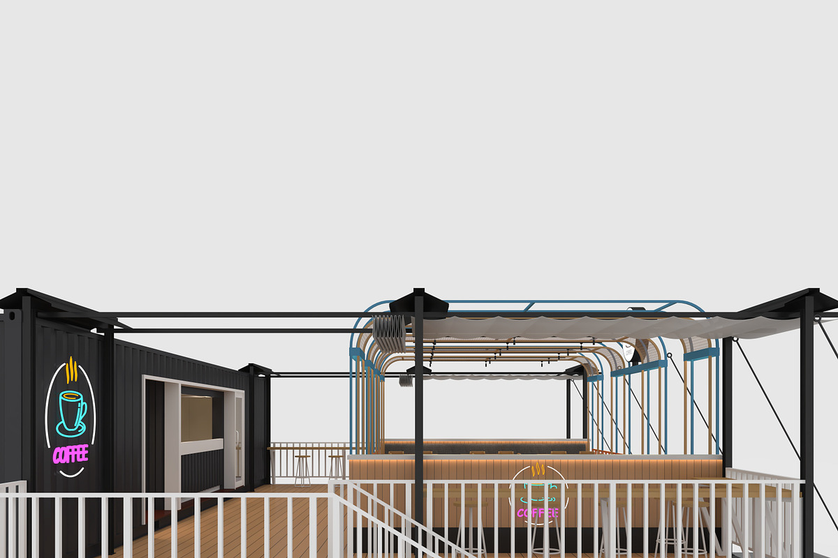 3D Model Container Cafe 16, an Architecture 3D Model by SR 3D Visual (Photo 14 of 20)