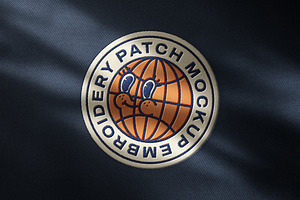 Embroidery Patch Mockup, a Pens & Pencil Mockup by Design Squad