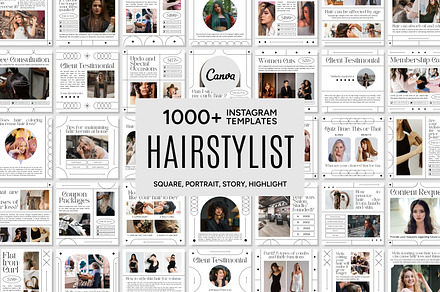 Hairstylist Canva Template