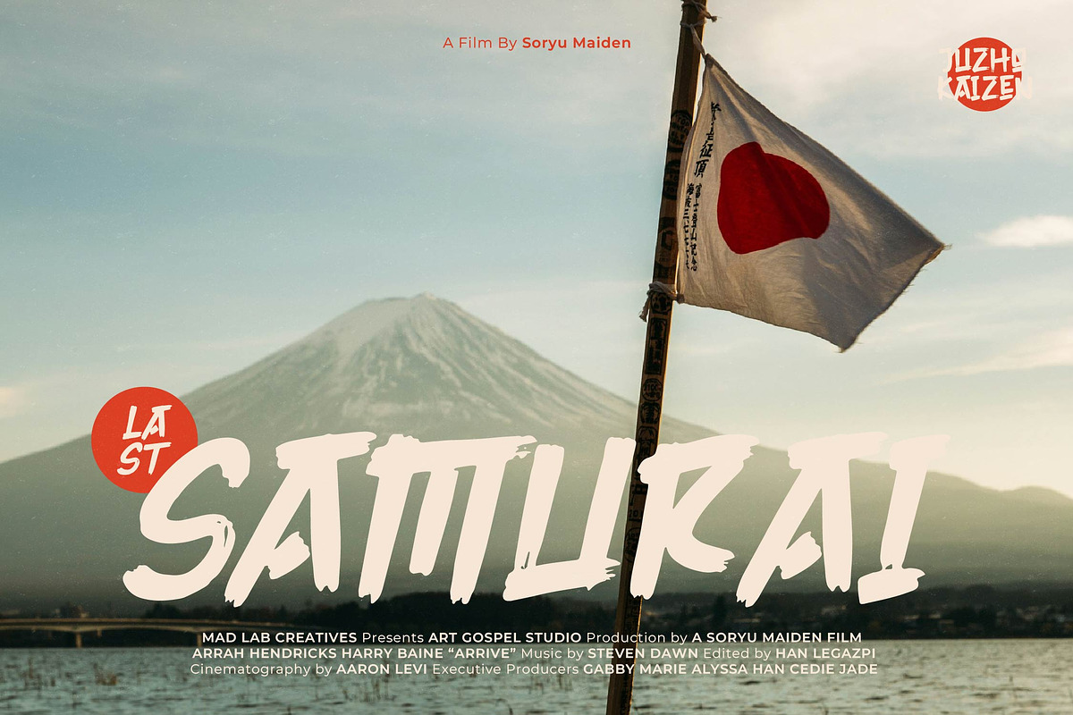 Juzho Kaizen | Japanese Brush Font, a Handwritten Font by Denustudios (Photo 7 of 14)