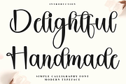Delightful Handmade, a Handwritten Font by InermediaSTUDIO (Thumbnail 1 of 9)
