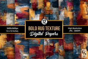 Abstract Bold Rug Texture Pattern, a Texture Graphic by Creative Store