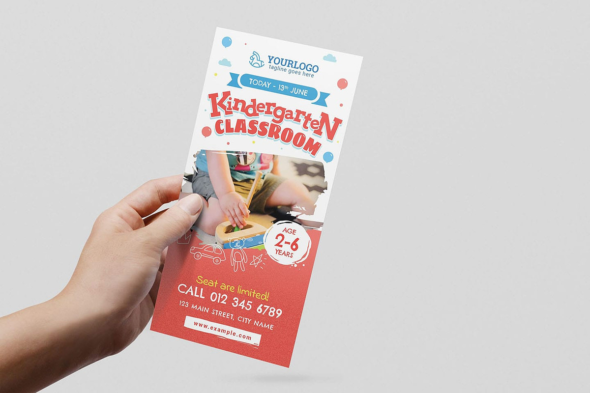 Kindergarten Flyer Templates, a Flyer Template by BrandPacks (Photo 8 of 10)