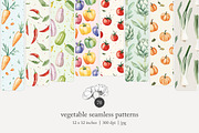 70 vegetable seamless pattern, a Pattern Graphic by Poppy Lane Studio (Thumbnail 1 of 10)