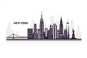 New York city silhouette, a Work Illustration by logika 600 (Thumbnail 2 of 2)