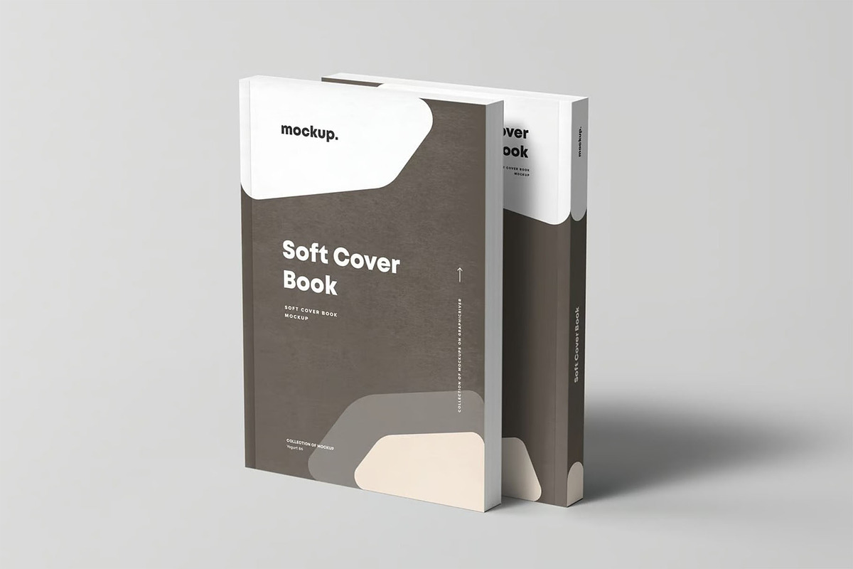 Soft Cover Book Mock-up, a Product Mockup by zippypixelstudio (Photo 8 of 15)