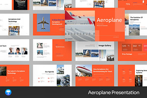 Aeroplane Industry Keynote Templates, a Presentation Template by Fit-tee