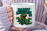 Daddysaurus-Rex Sublimation PNG, an Illustration by DreamCafeArt (Thumbnail 5 of 7)